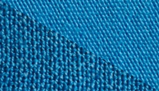 Fabric swatch dyed in sky blue, demonstrating the vibrant color achieved with our dye on different fabrics